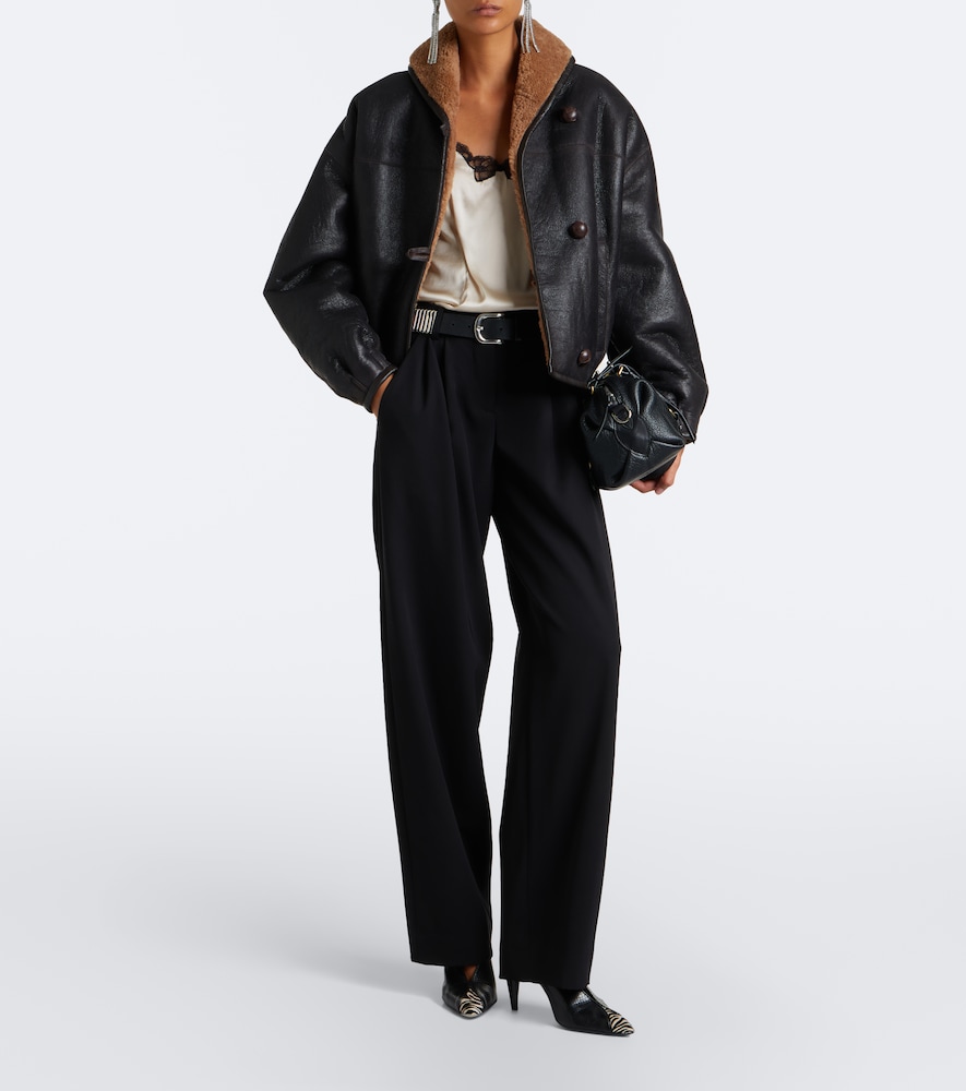 Charina Shearling-Trimmed Jacket