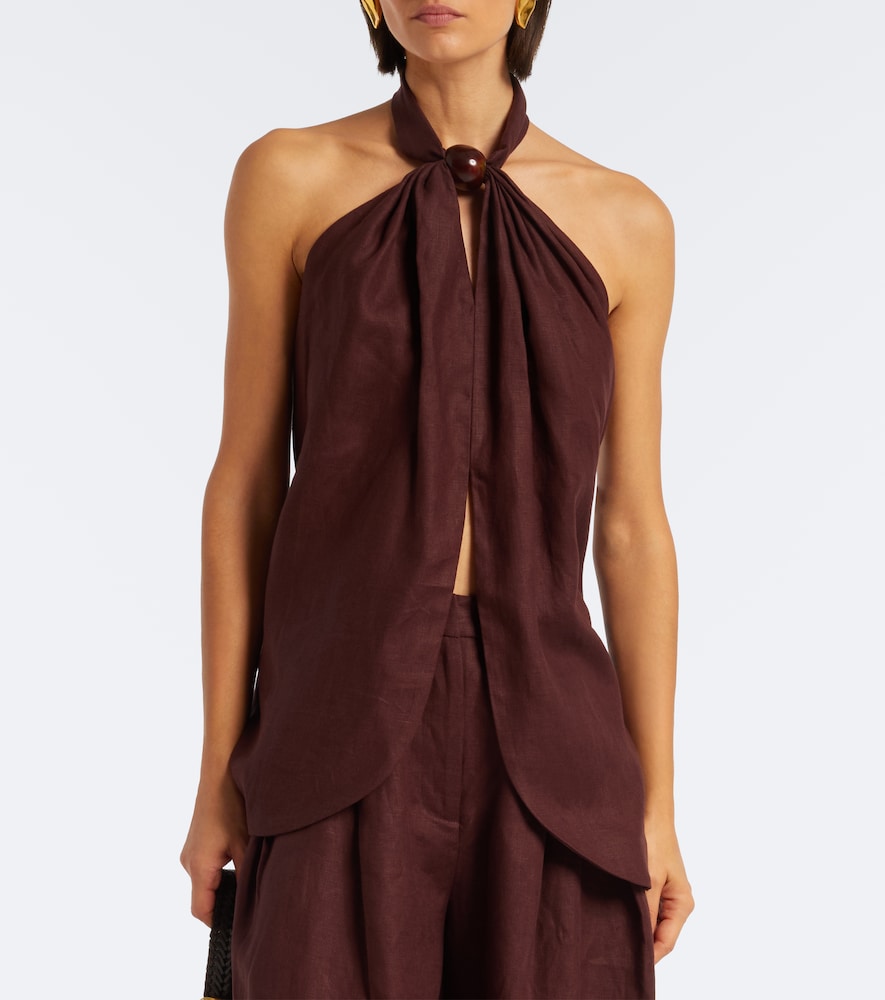 Biba Halterneck Open-Back Top