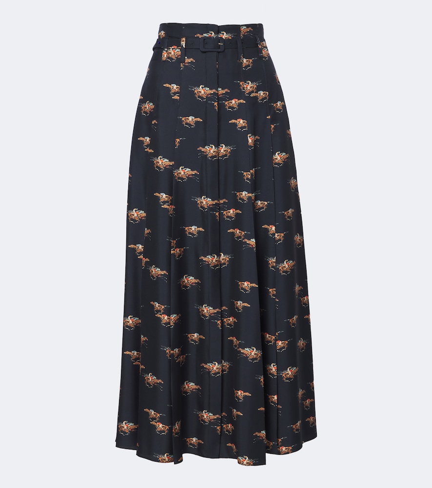 Dugald Printed Silk Twill Midi