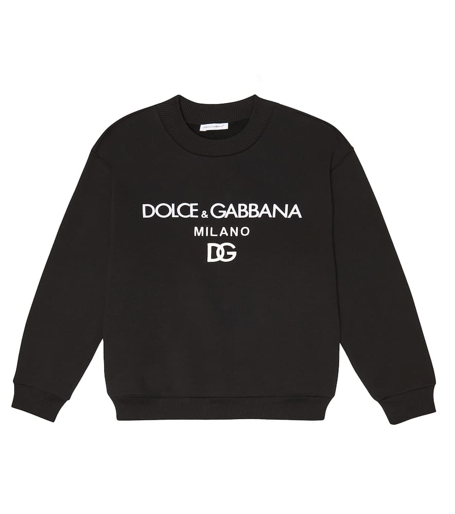 Dolce & Gabbana Kids Logo cotton jersey sweatshirt