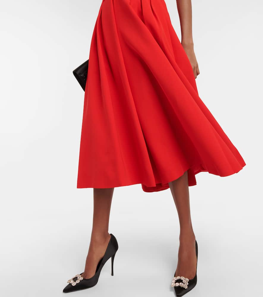 Self-Portrait Embellished off-shoulder midi dress