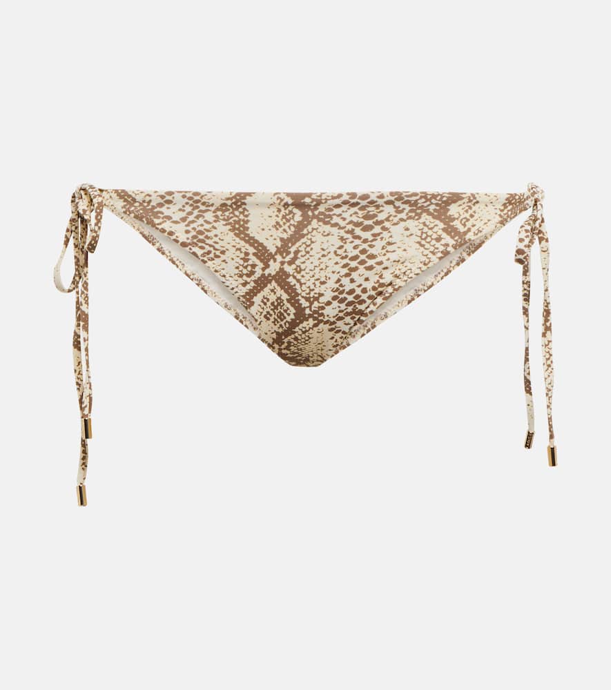 Melissa Odabash Cancun Snake-print Bikini Bottms In Snake