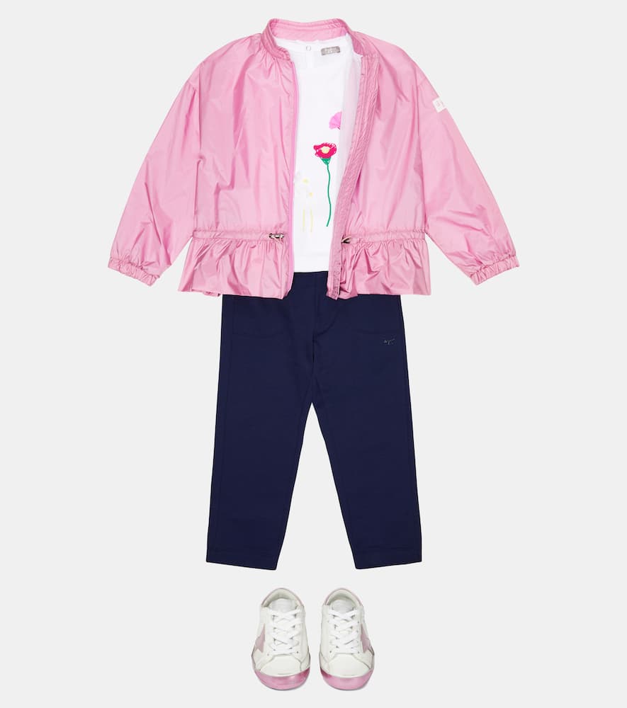 Shop Il Gufo Drawstring Jacket In Rose