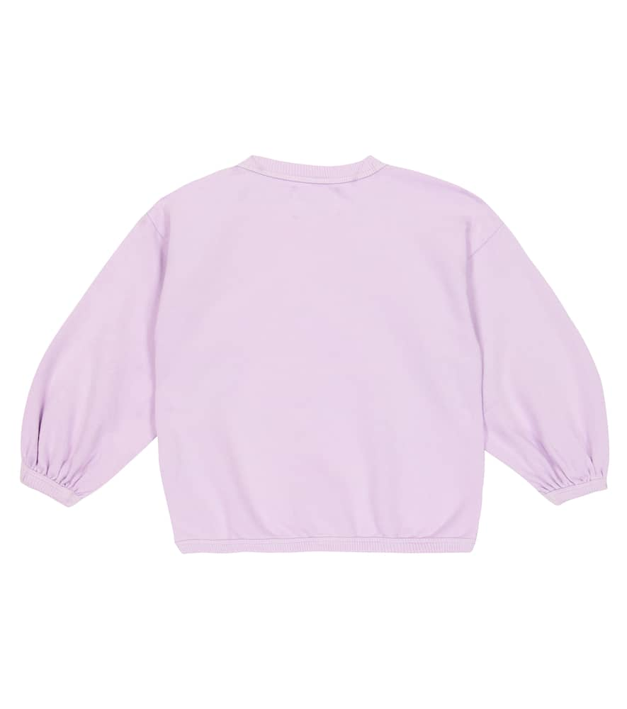 Shop Bobo Choses Baby Printed Cotton-blend Sweatshirt In Lavender