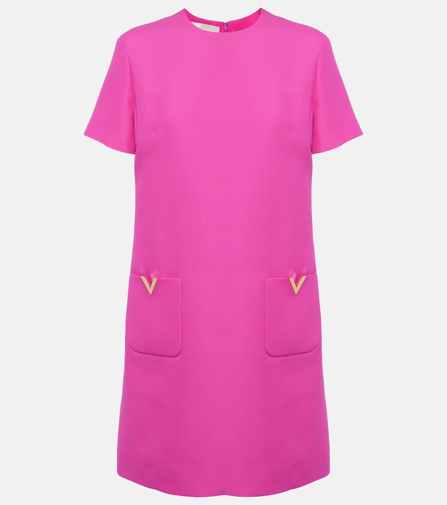 Valentino Women's Pink Vgold Crepe Couture Minidress Uk Size 8