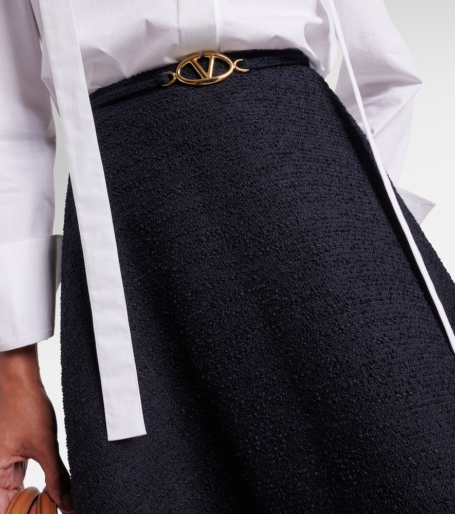  Valentino Valentino Tweed Midi Skirt 