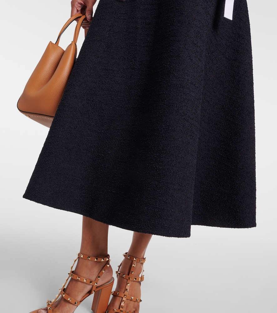  Valentino Valentino Tweed Midi Skirt 