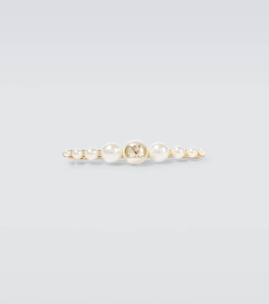 Faux pearl-embellished tie pin