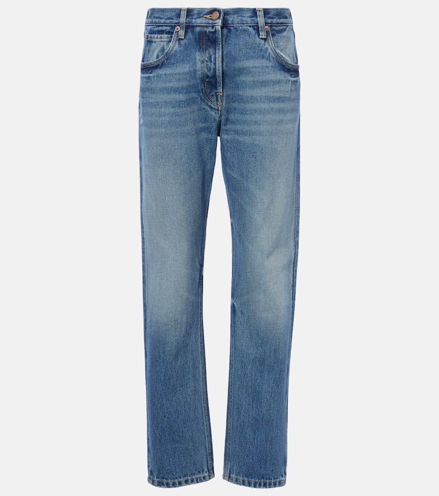 Prada Mid-rise Straight Jeans In Blue