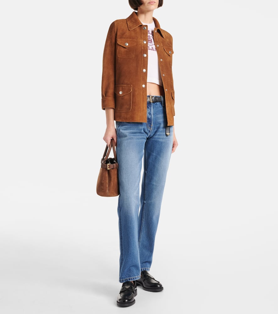 Prada Mid-rise Straight Jeans In Blue