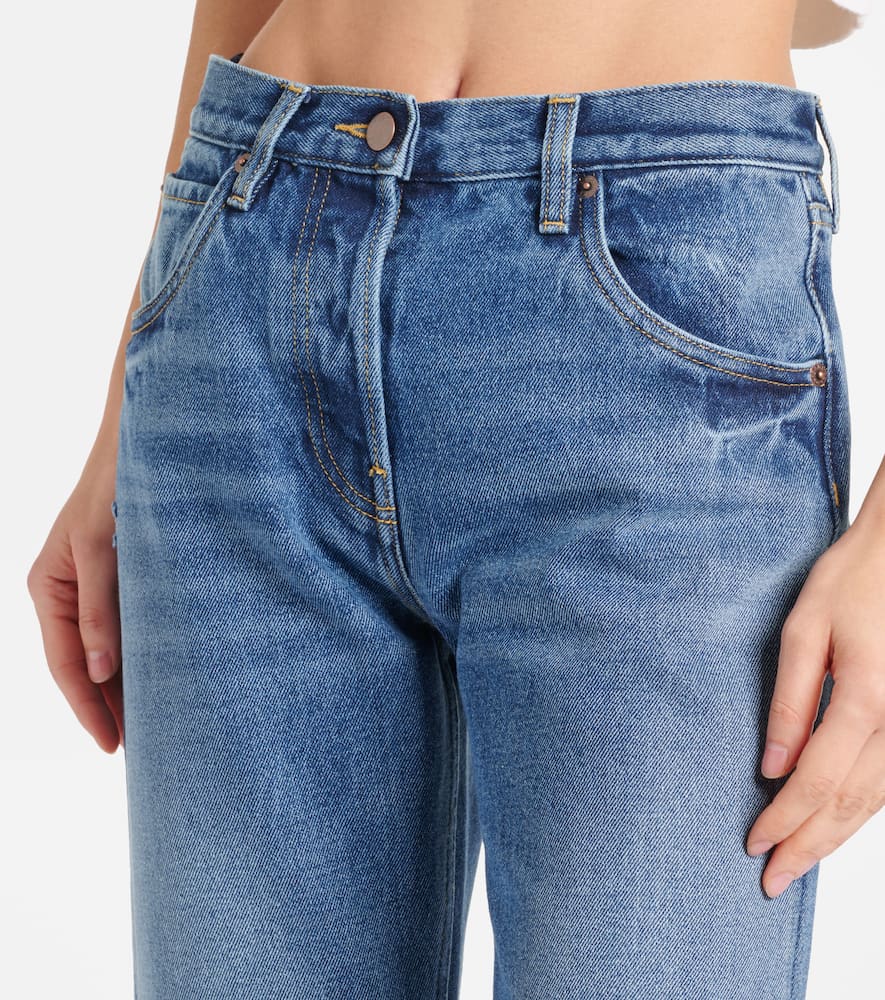 Prada Mid-rise Straight Jeans In Blue