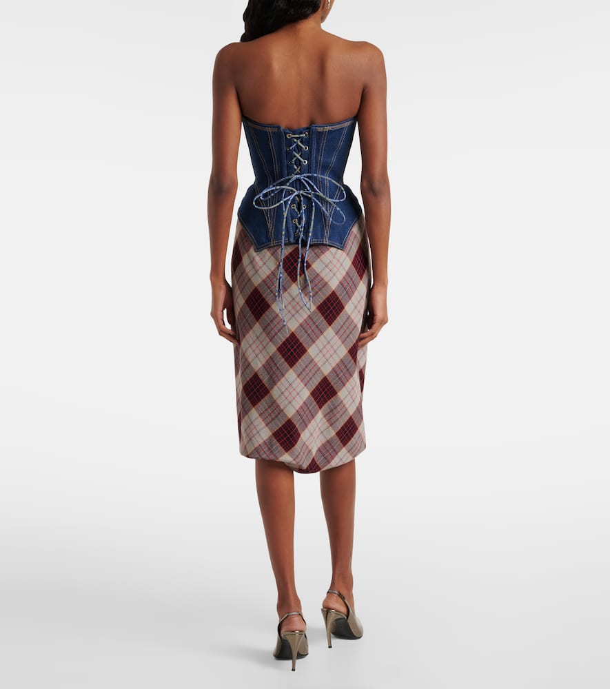 Vivienne Westwood Corset Bustier Top With Visible Stitching