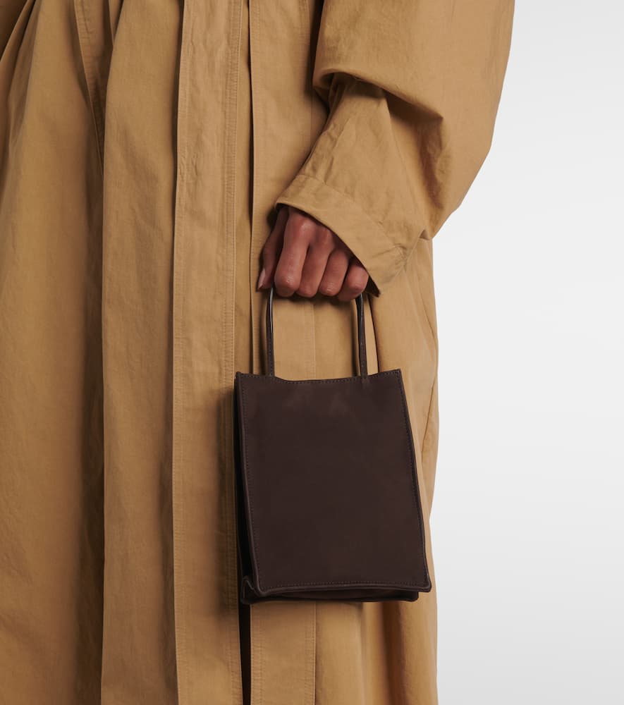 The Row Tote To Go Small Aus Veloursleder In Braun