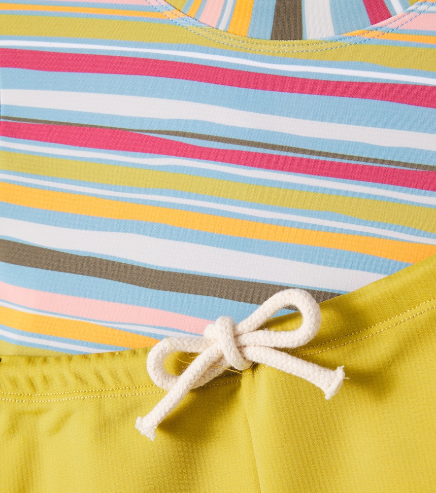 Louise Misha Agik Rashguard Top And Swim Trunks Set In Multicoloured