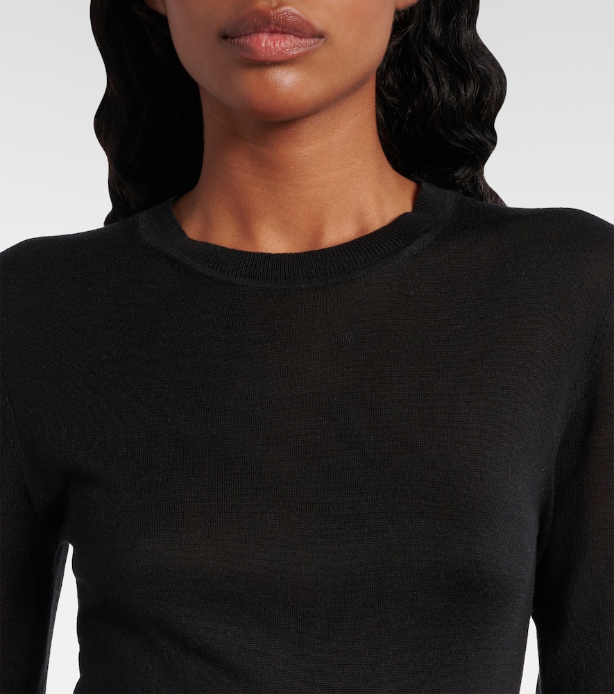Totême Silk-blend Maxi Dress In Black