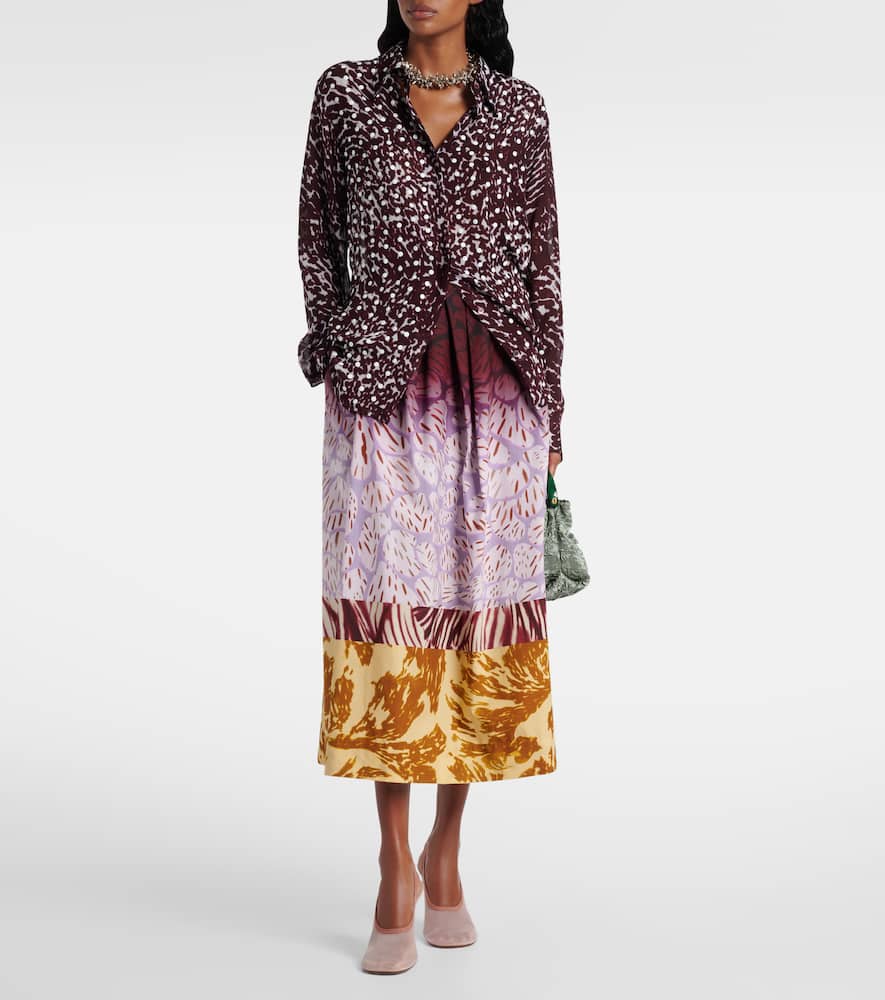 Dries Van Noten Chowy Shirt In Brown