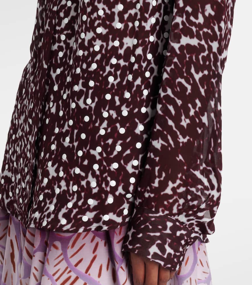 Dries Van Noten Chowy Shirt In Brown