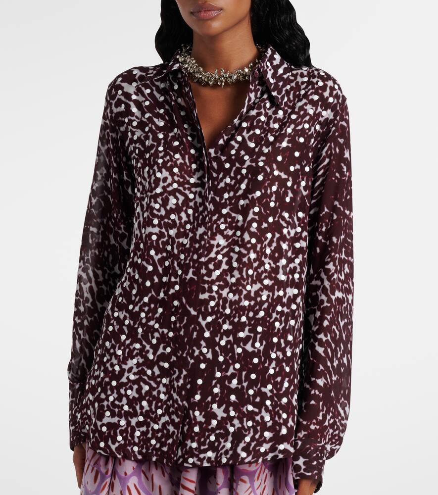 Dries Van Noten Chowy Shirt In Brown