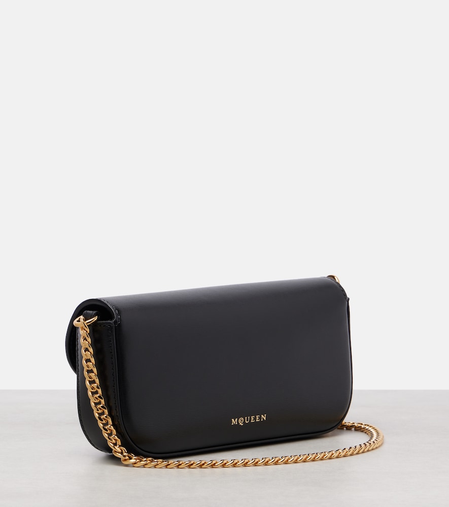  Mcqueen Mcqueen Skull Flower Small Leather Shoulder Bag 