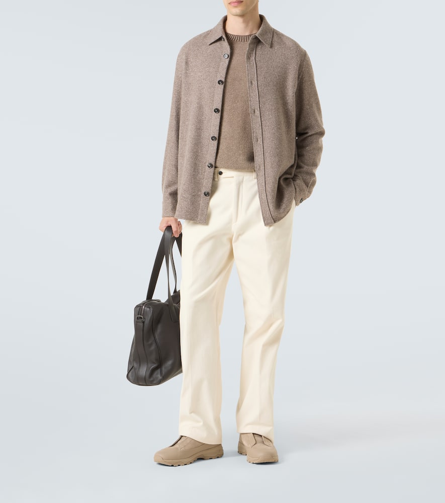 Zegna Cashmere Sweater In Brown