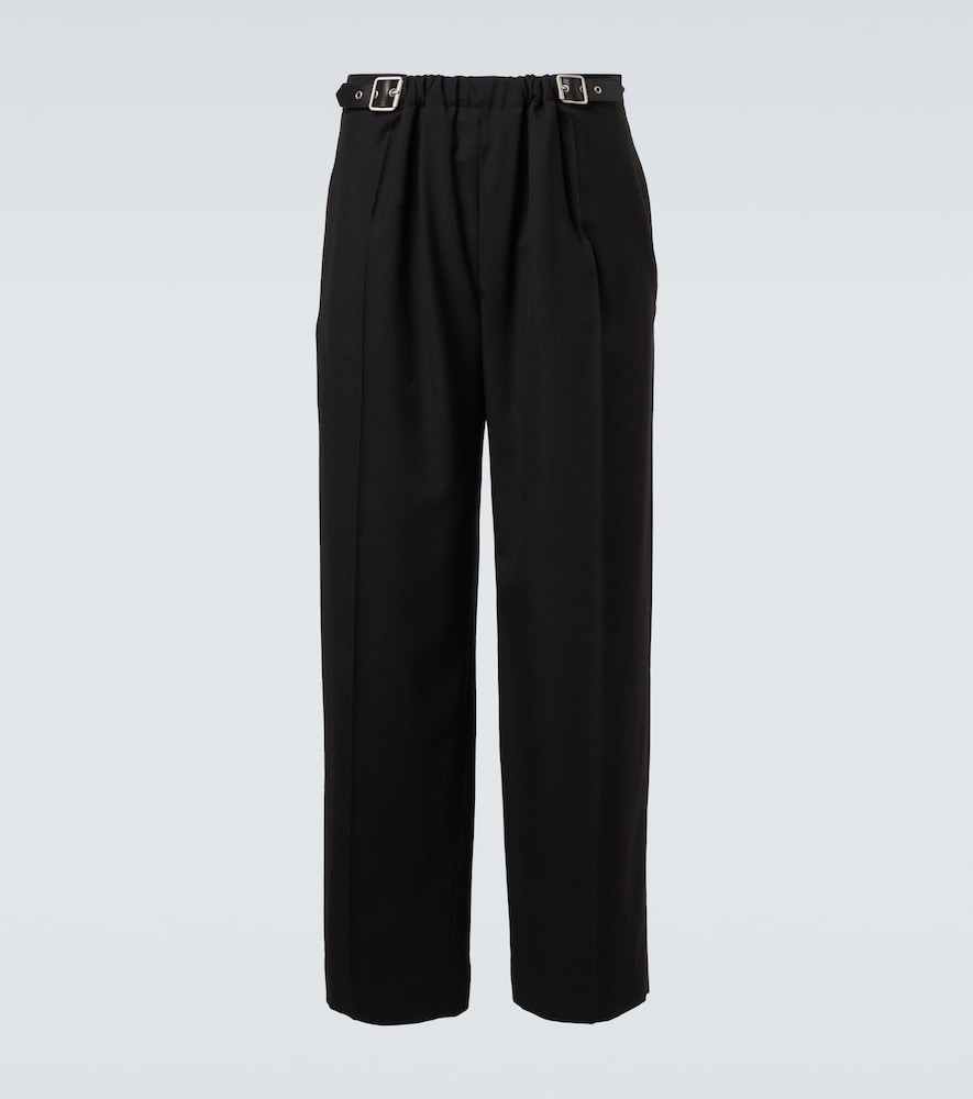 Loewe Belted wool straight pants