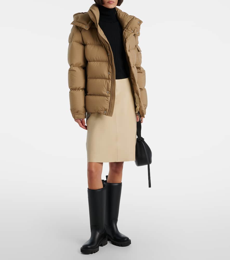 Moncler Maya 70 Down Jacket In Brown