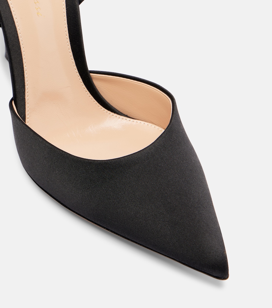 Gianvito Rossi Gianvito Rossi Crystal-embellished Satin Pumps 