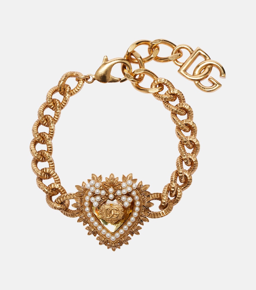 Dolce & Gabbana Devotion faux pearl-embellished bracelet
