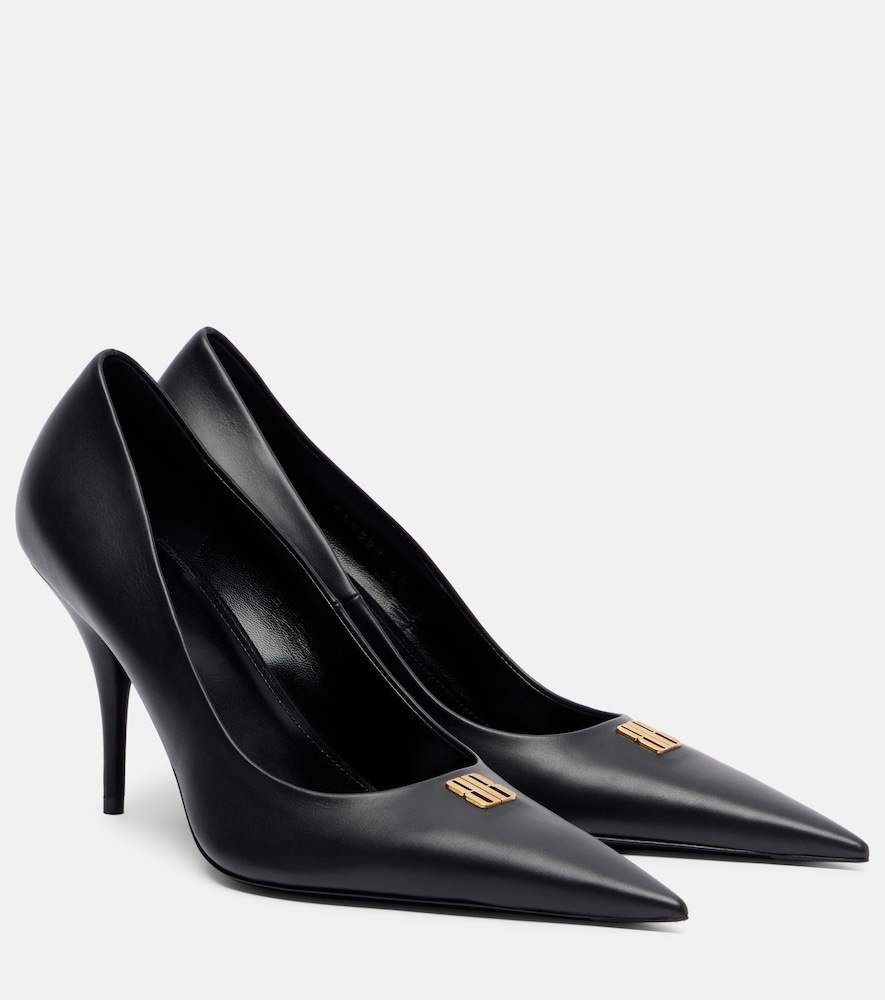 Balenciaga Avenue BB Editor 90 leather pumps