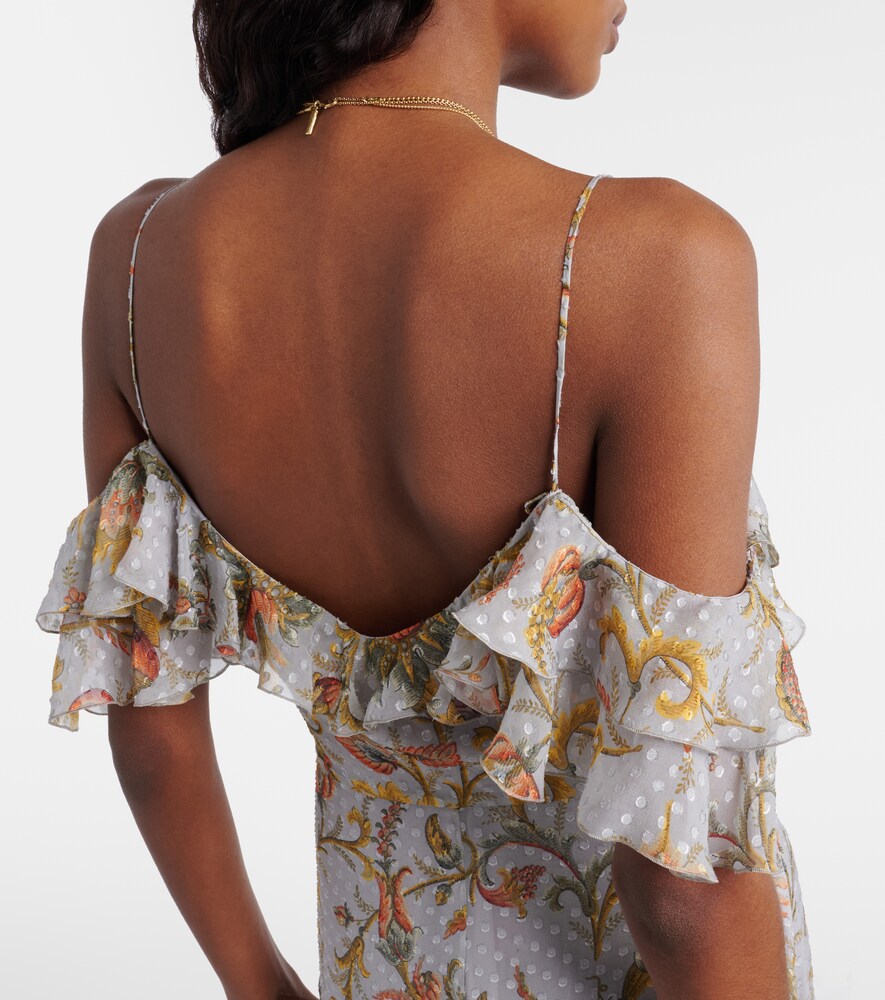  Etro Etro Bedrucktes Maxikleid Aus Einem Seidengemisch 