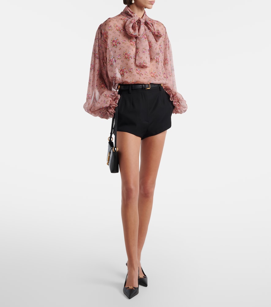 Dolce & Gabbana Virgin wool gabardine micro shorts