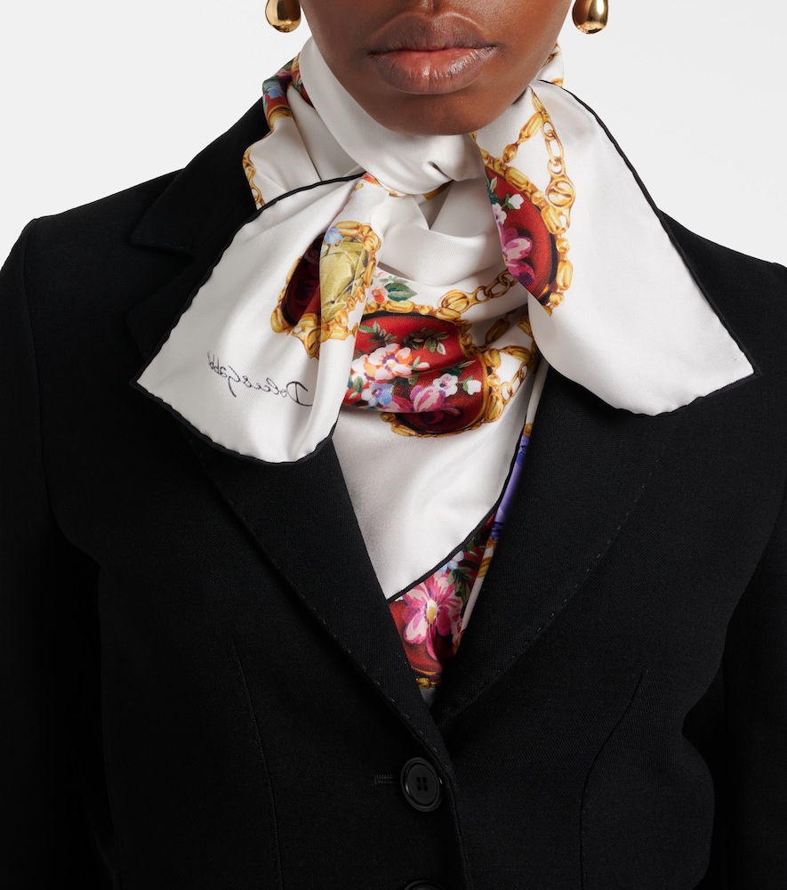 Dolce & Gabbana DG silk scarf