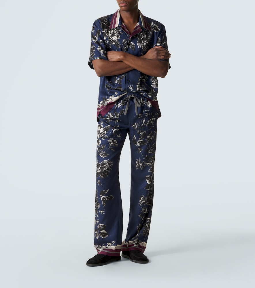  Dolce&gabbana Dolce&gabbana Bedrucktes Hemd Aus Seide 