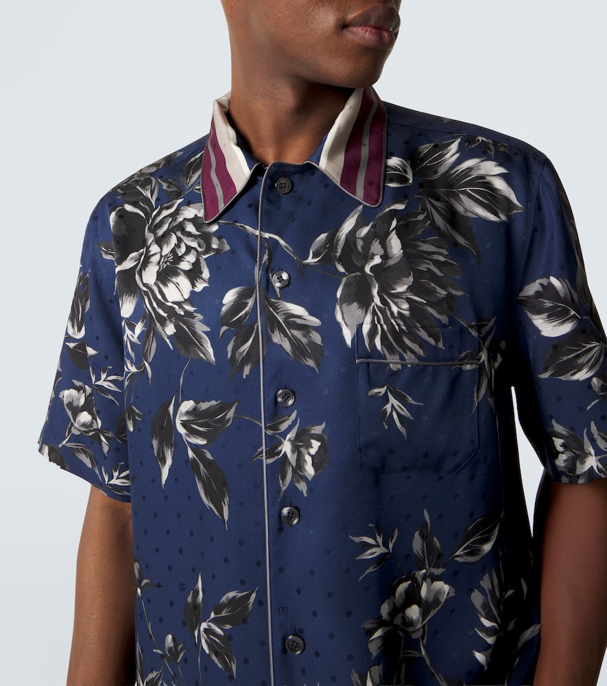  Dolce&gabbana Dolce&gabbana Bedrucktes Hemd Aus Seide 