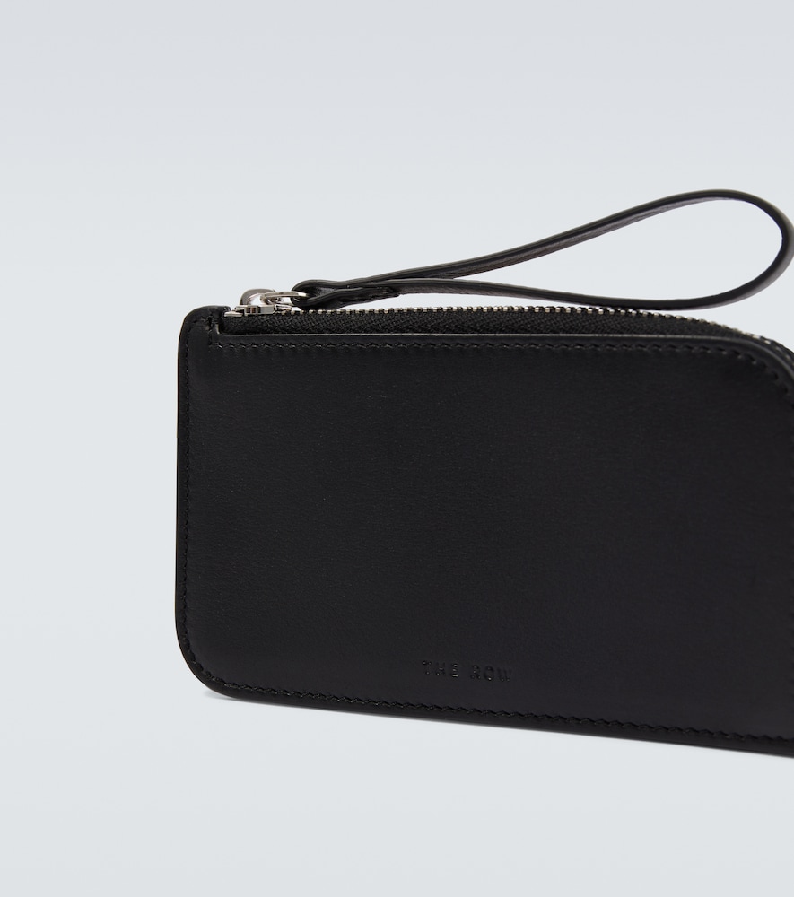  The Row The Row Leather Wallet With Strap 