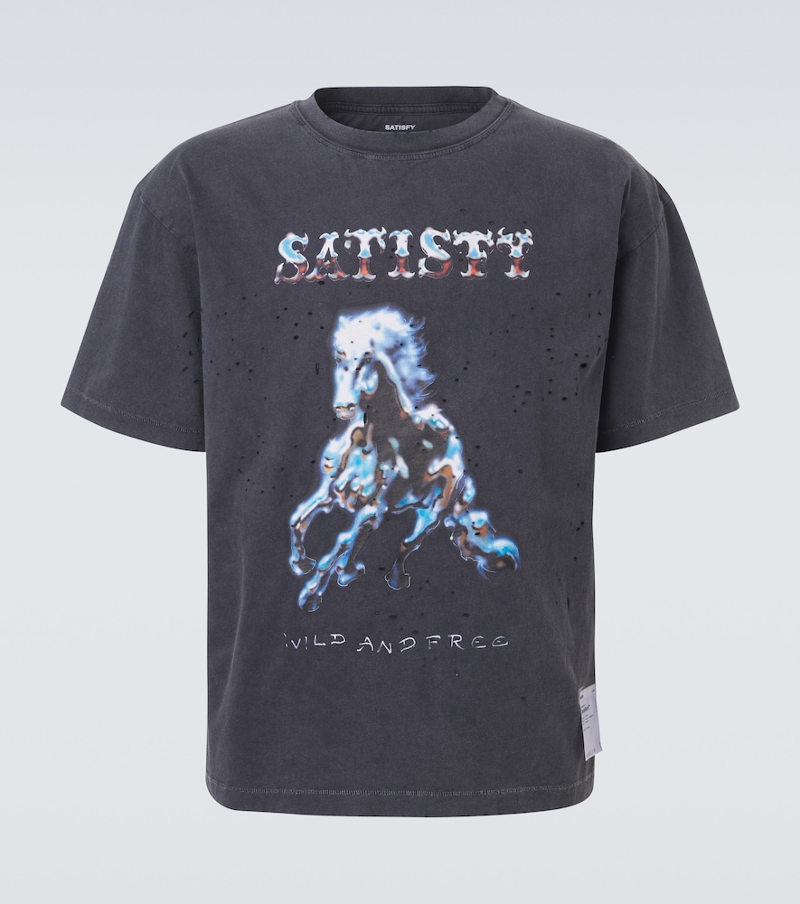 Satisfy othTech printed cotton jersey T-shirt