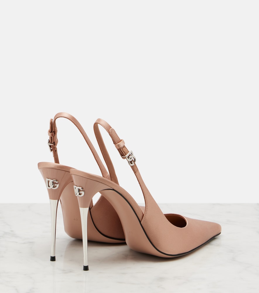  Dolce&gabbana Dolce&gabbana Slingback-pumps Dg Aus Satin 