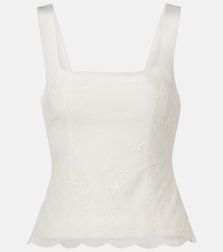 Posse Cove embroidered tulle top | Thumbnail 6
