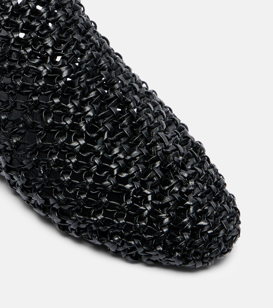  Souliers Martinez Souliers Martinez Mallorca Woven Leather Mules 