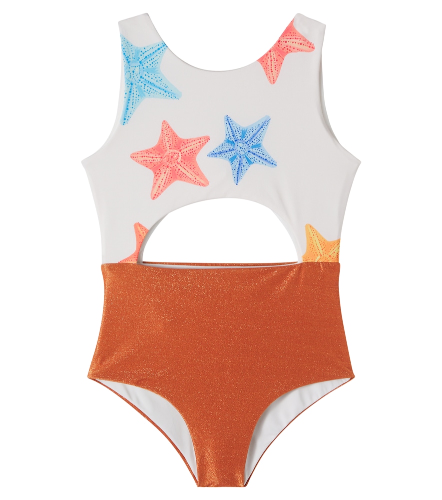 Pepita & Me Abi cutout printed swimsuit