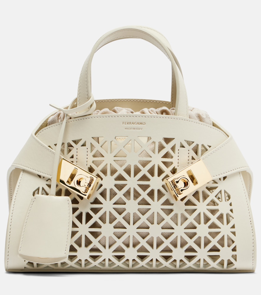 Tasche Hug Mini aus Lasercut-Leder
