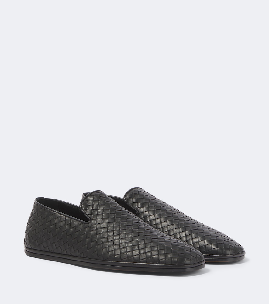 Slip-on Palazzo in pelle Intrecciato