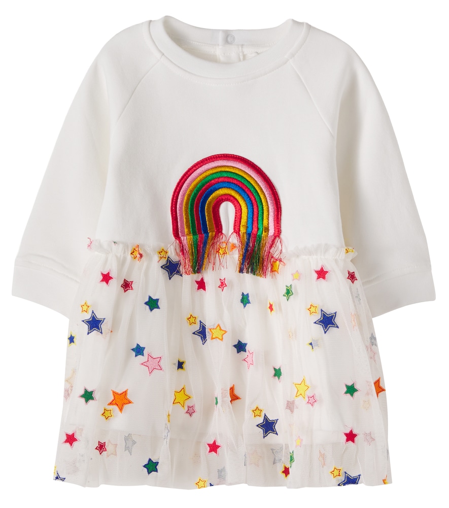 Stella Mccartney Kids White Baby Embroidered Cotton Dress M Size 12 - Mytheresa
