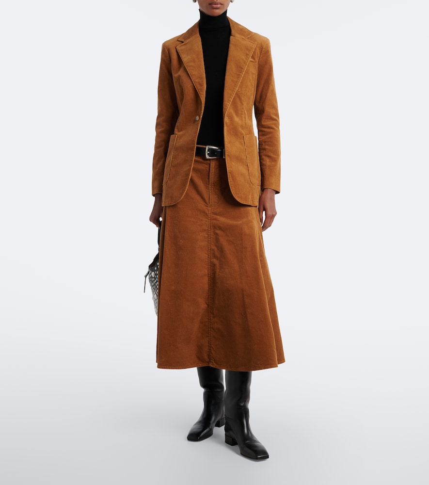 Polo Ralph Lauren Cotton Corduroy Midi
