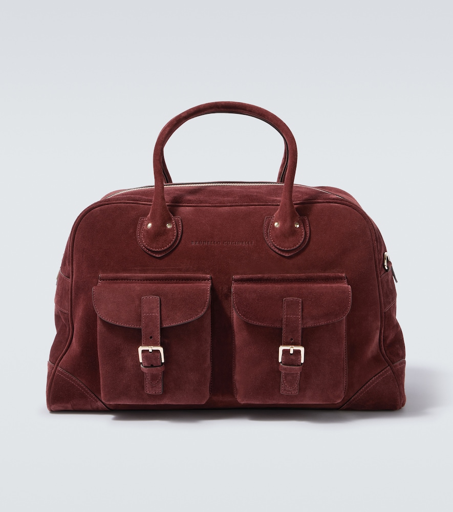 Weekender aus Veloursleder