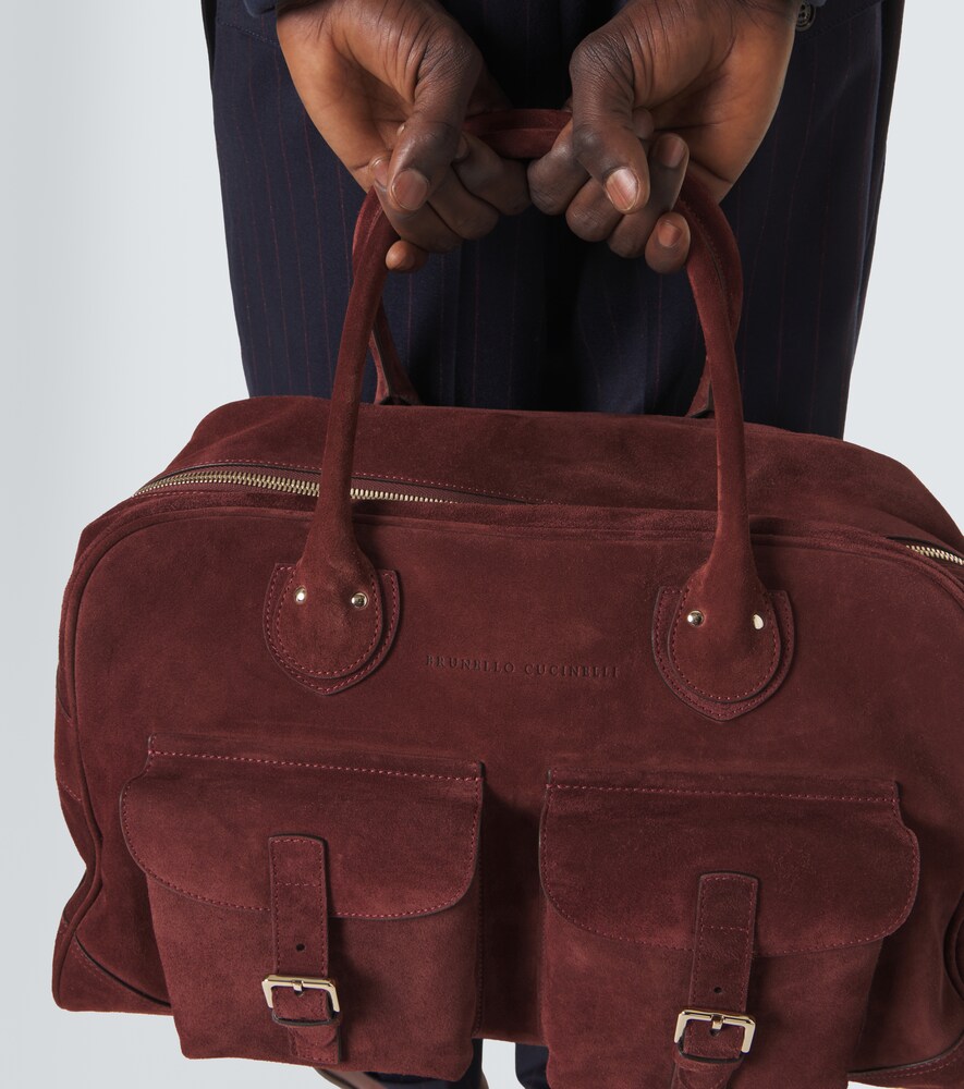 Suede Duffel Bag
