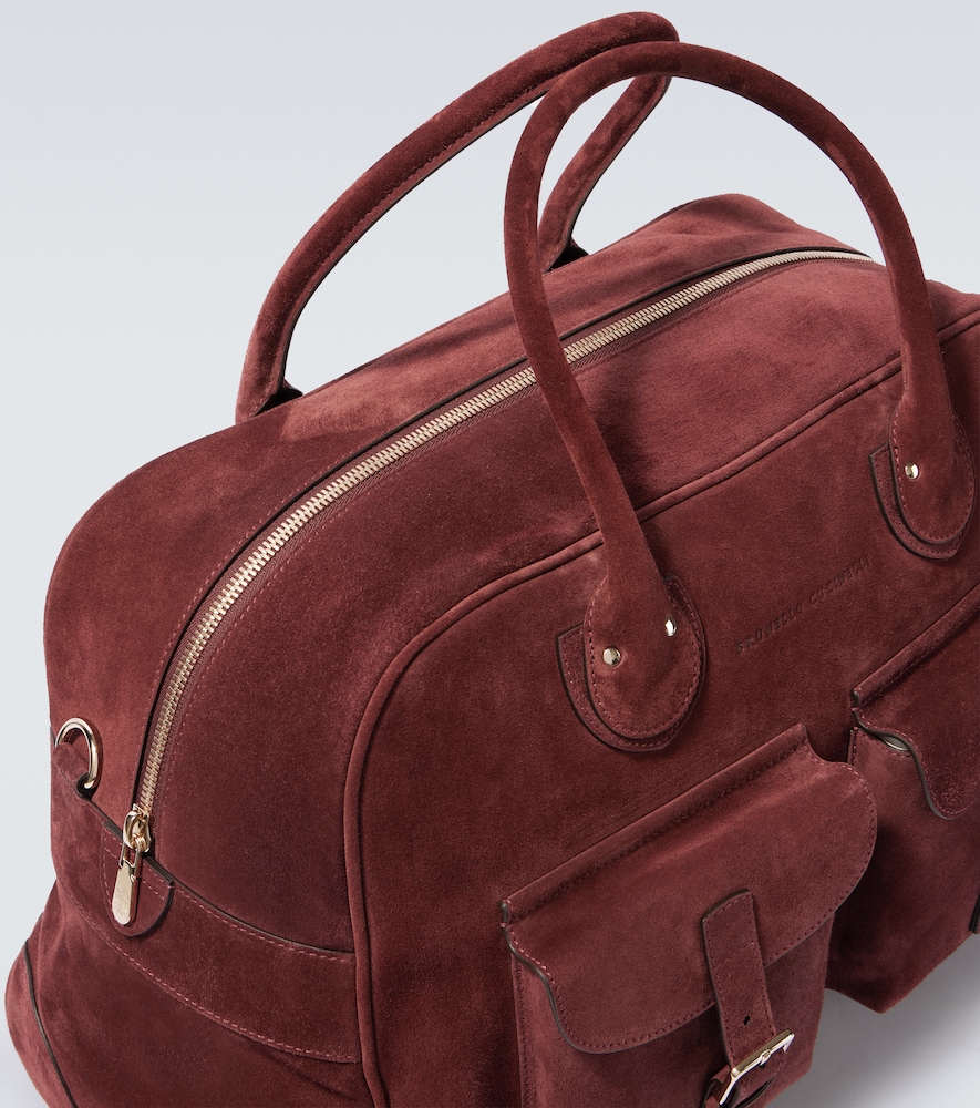 Suede Duffel Bag
