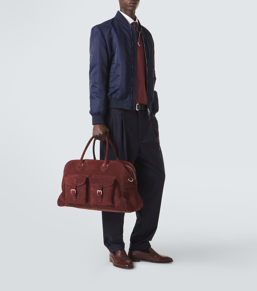 Suede Duffel Bag