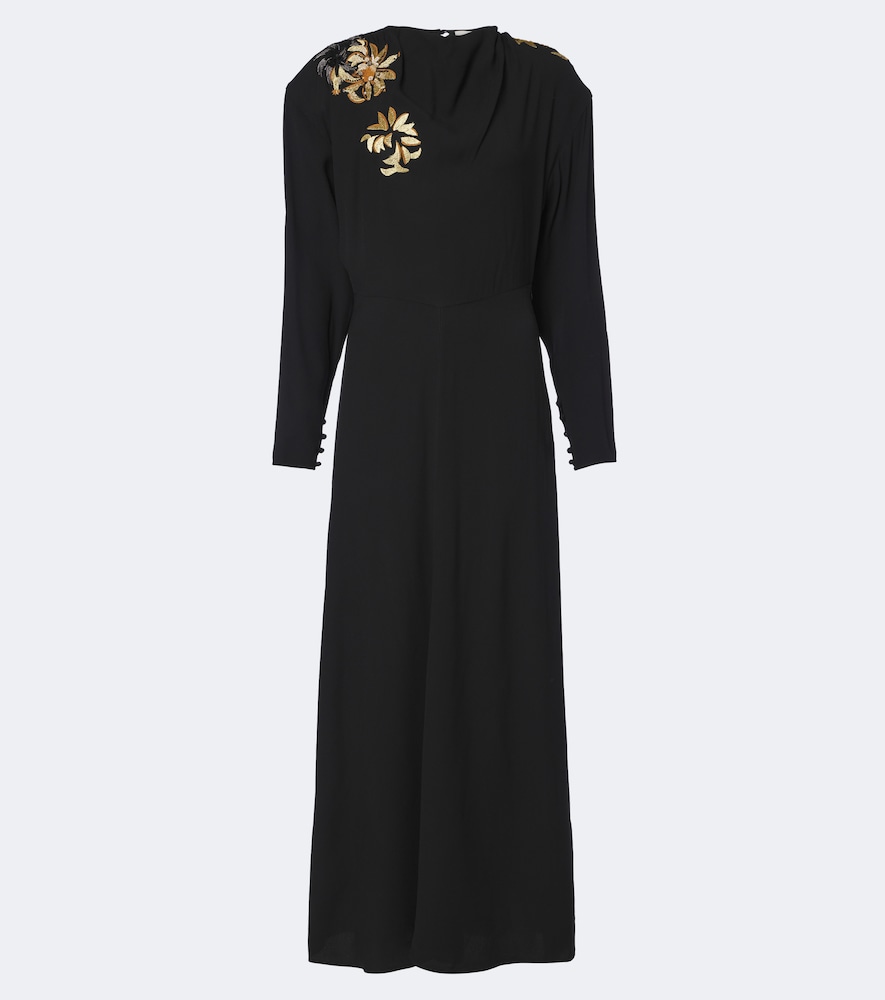 Isabel Marant Robe longue Samsha en crpe broderies 1390 €