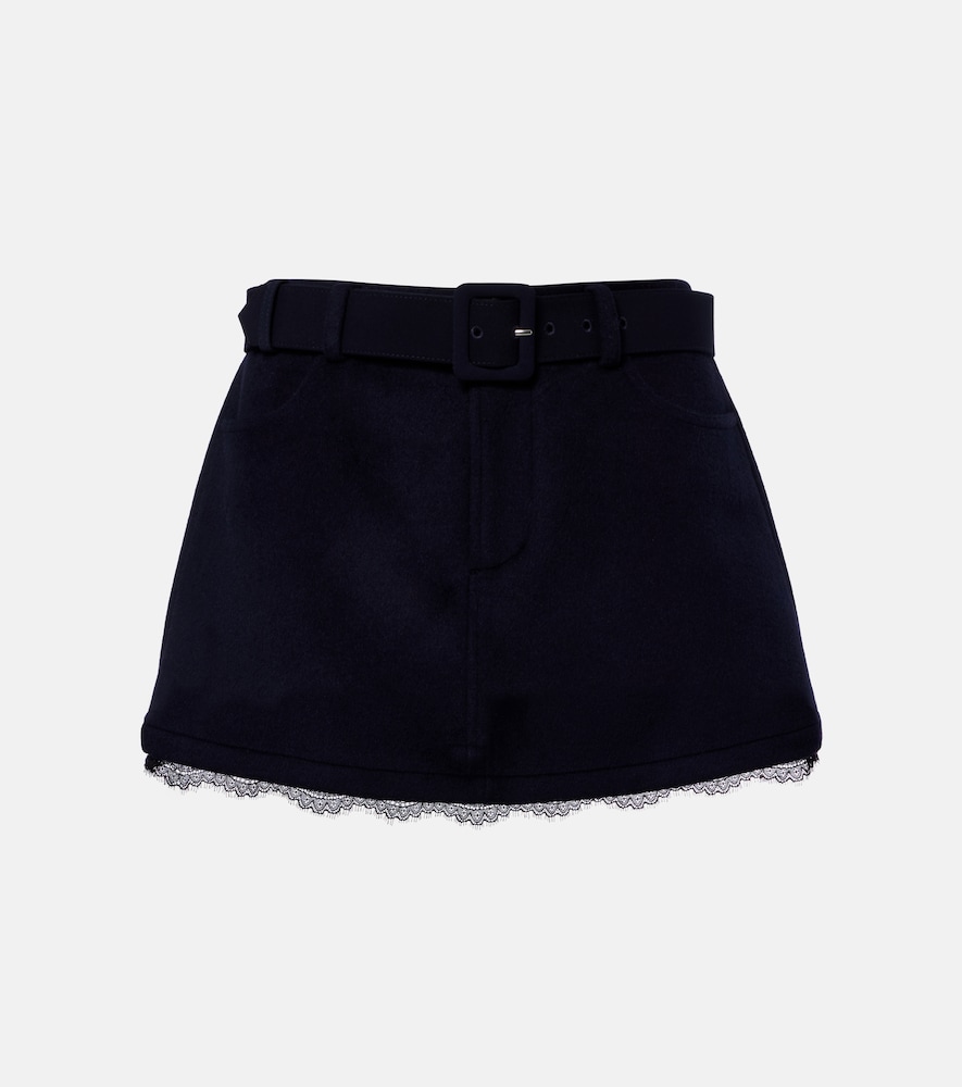 Shorts con cintura e pizzo